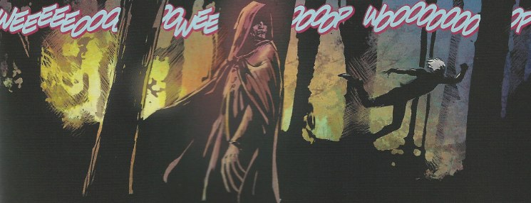 Mystery Woman appears in Resurrection Man #1 from DC Comics