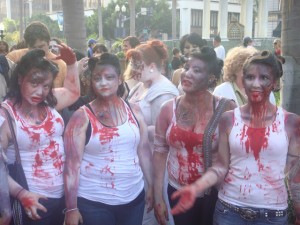 Participants in San Diego Zombie Walk 2010