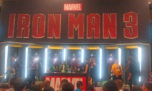 Marvel's display promoted next year's Iron Man 3.