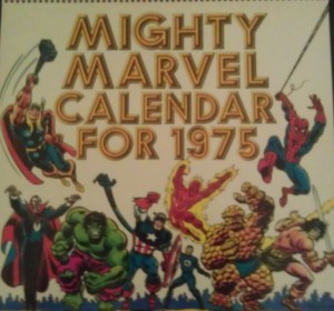 Marvel 1975 Calendar