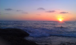 Sunset in Ocean Beach, CA