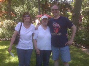 My sister Jan, Mom, and JJ in 2010