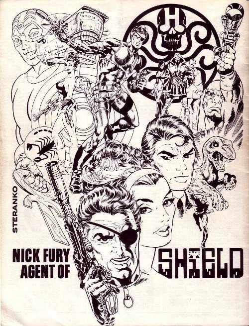 Jim Steranko's second # 1 Issue Back Cover