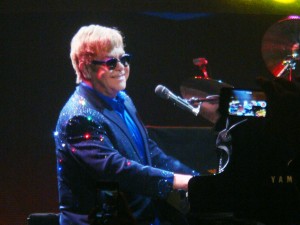 Elton John performs at Joe Louis Arena