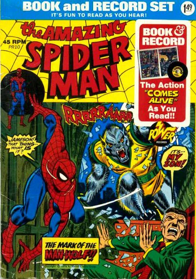 Spider-Man Power Record & Book Set 1974