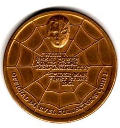 Spider-Man medallion rear