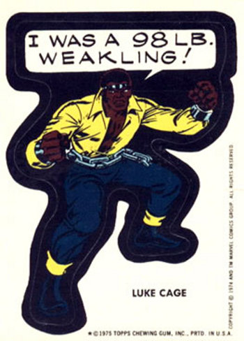 1975 Topps Marvel Luke Cage sticker