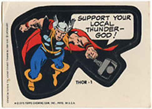 1975 Topps Marvel Thor 1 sticker