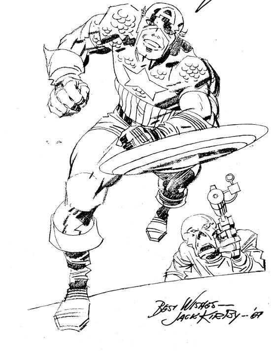Captain America Centerpiece by Jack Kirby