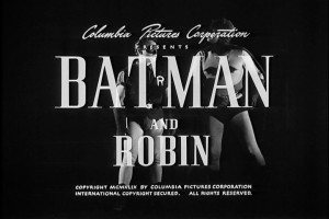 Batman! Robin! Utterly baffled by credits!