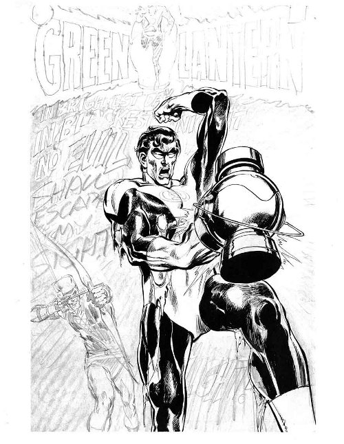 Green Lantern Green Arrow # 76 original cover design pg 09