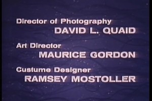 Notice anything off about the credits here? If so, you're better than the film's editor.