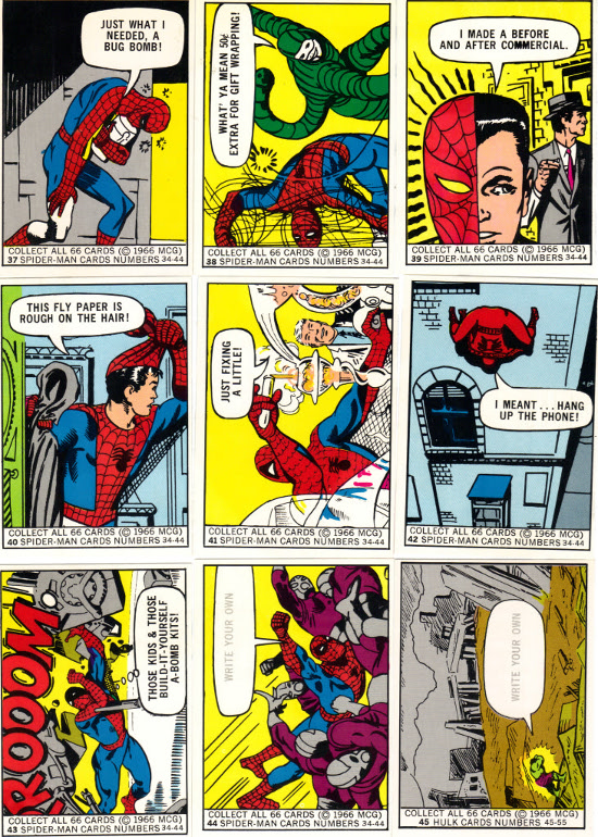 1966 Marvel Donruss Spider-Man subset