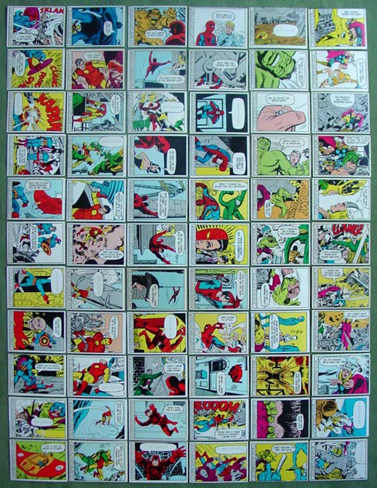 1966 Marvel Donruss Super Hero complete set