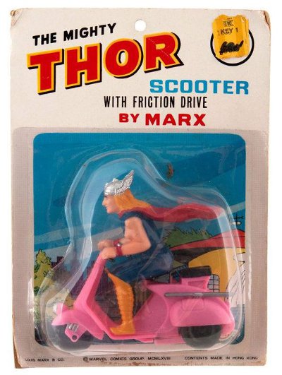 1967 Thor Marx scooter on card