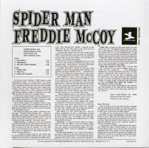 Freddie McCoy album cover back