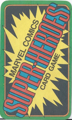 1978 Marvel Card Game Card Back