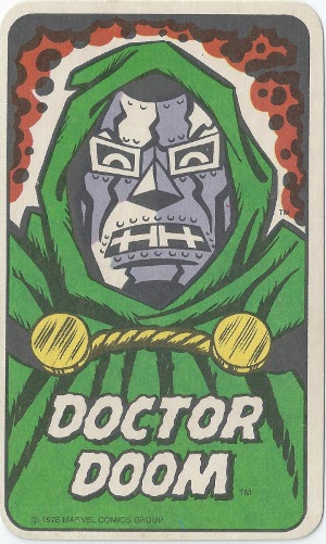 1978 Marvel Card Game Doctor Doom Card