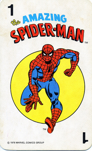 1978 Marvel Card Game Spider-Man Card