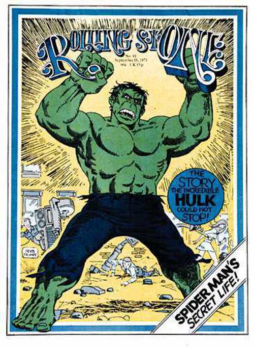 Rolling Stone 09-16-1971 cover by Herb Trimpe