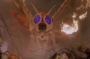 Mothra, looking incredibly bad ass.