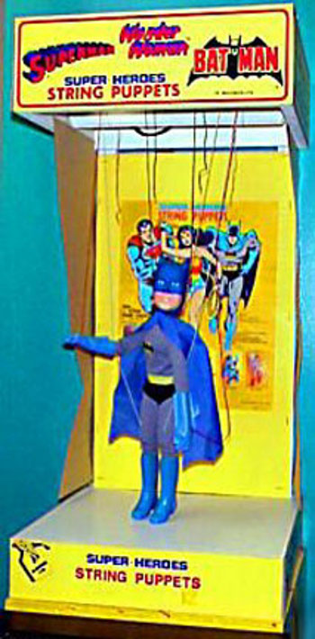 1977 Batman string puppet display