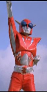 Inframan himself, who could be slipped into a crowd of Kamen Riders without raiding eyebrows.