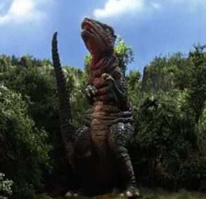 Gorosaurus, this film's lasting contribution to Toho's Kaiju line-up.
