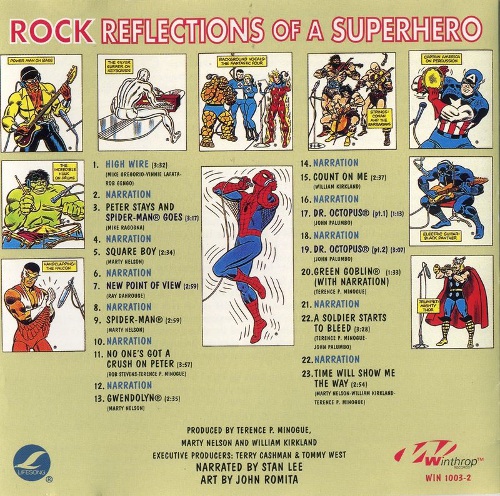 Spider-Man: Rock Reflections back cover