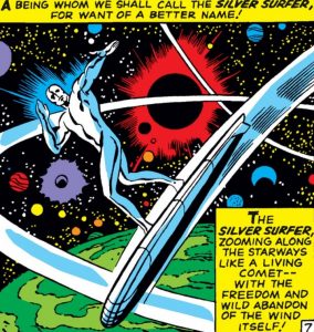 SIlver Surfer's 1st On-Panel Appearance
