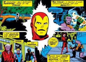 Iron Man #55 Thanos Origin