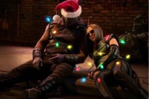 Drax and Mantis after the GOTG Christmas party.