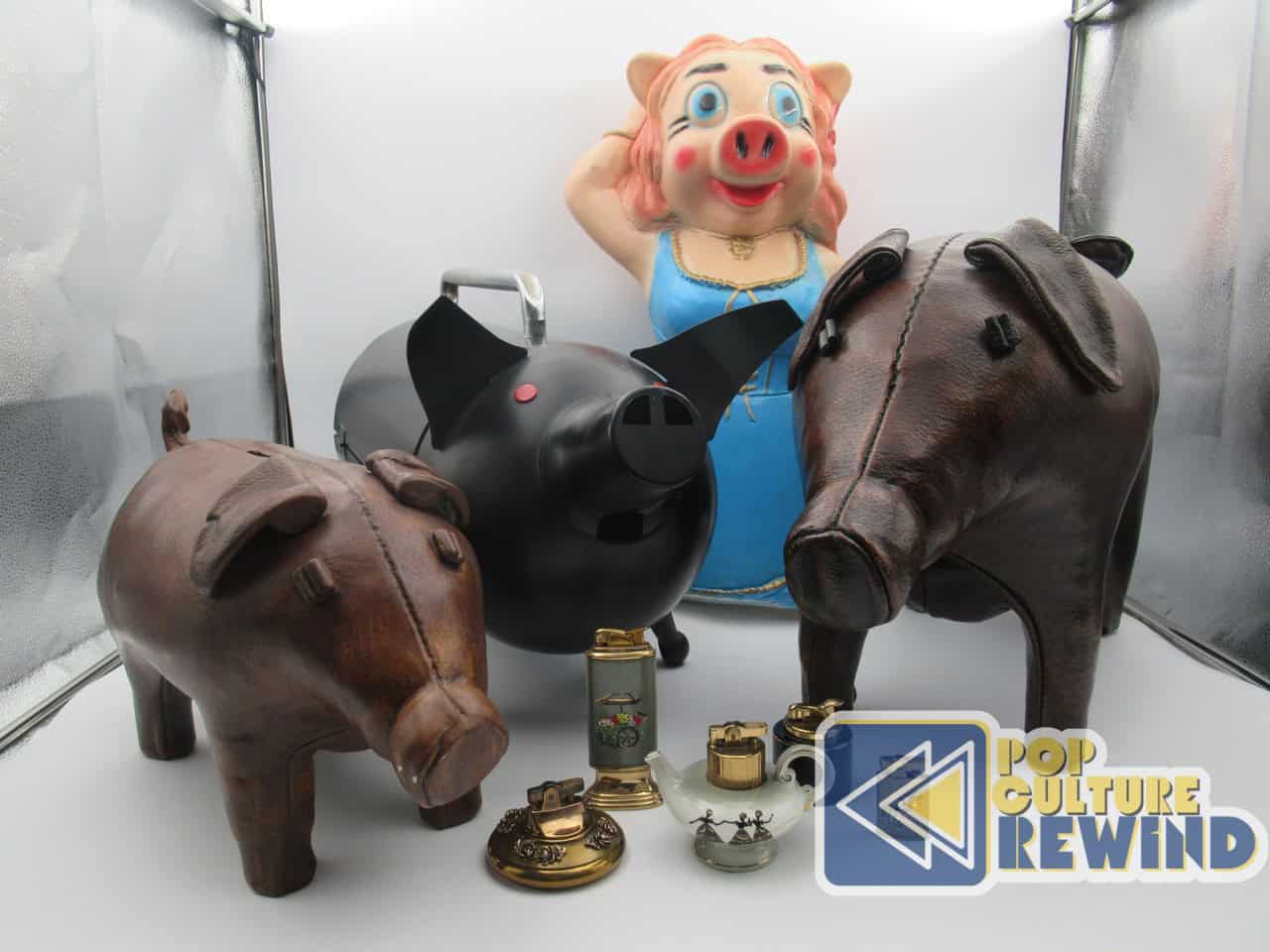 Piggy Banks & More Vintage Pig Curios